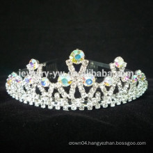 wholesale hair accessories rhinestone princess crowns for kids